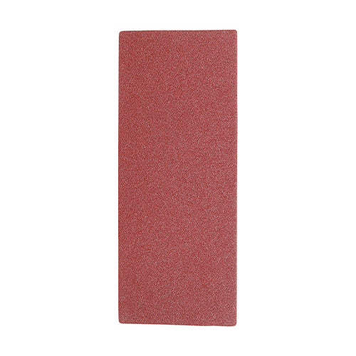 This is an image of Timco - 1/3 Sanding Sheets - Mixed - Red - Unpunched 93 x 230mm (80/120/180) (5 Pieces Pack) 231599