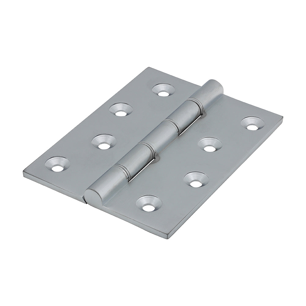 This is an image of Timco - Double Stainless Steel Washered Butt Hinge - Solid Brass - Satin Chrome 102 x 75 (1 Pairs Box) 234210