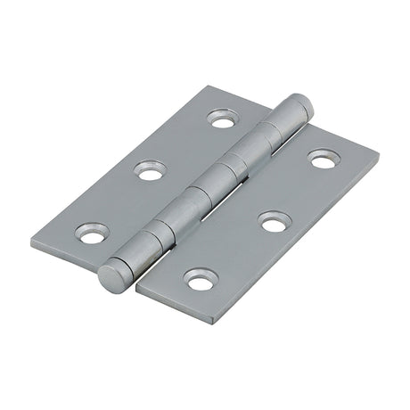 This is an image of Timco - Performance Ball Race Hinge - Solid Brass - Satin Chrome 76 x 50 (1 Pairs Box) 234444