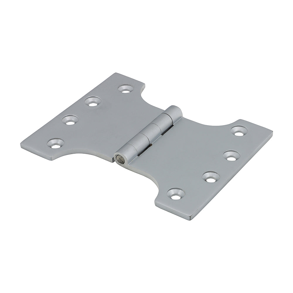 This is an image of Timco - Parliament Hinge (488) - Solid Brass - Satin Chrome 102 x 125 (1 Pairs Box) 234500