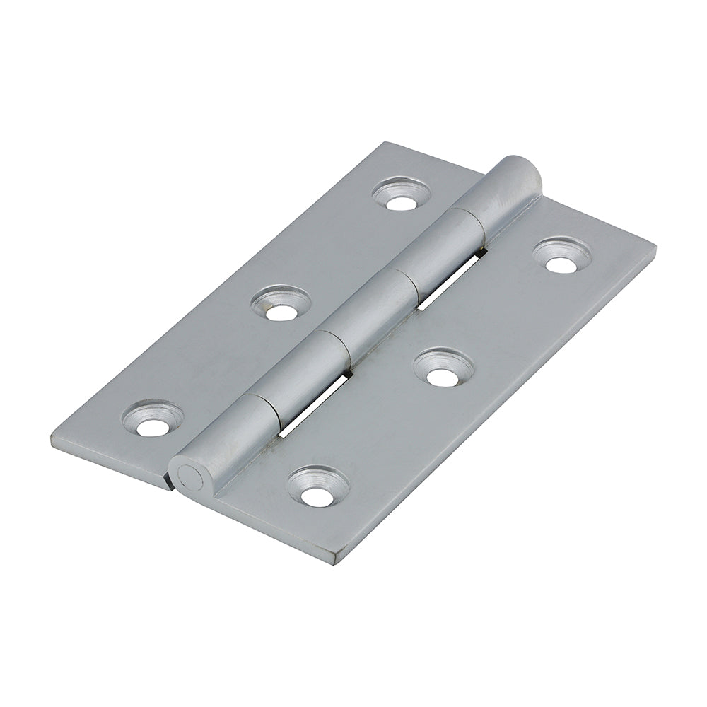This is an image of Timco - Solid Drawn Hinge - Solid Brass - Satin Chrome 75 x 40 (1 Pairs Bag) 234571