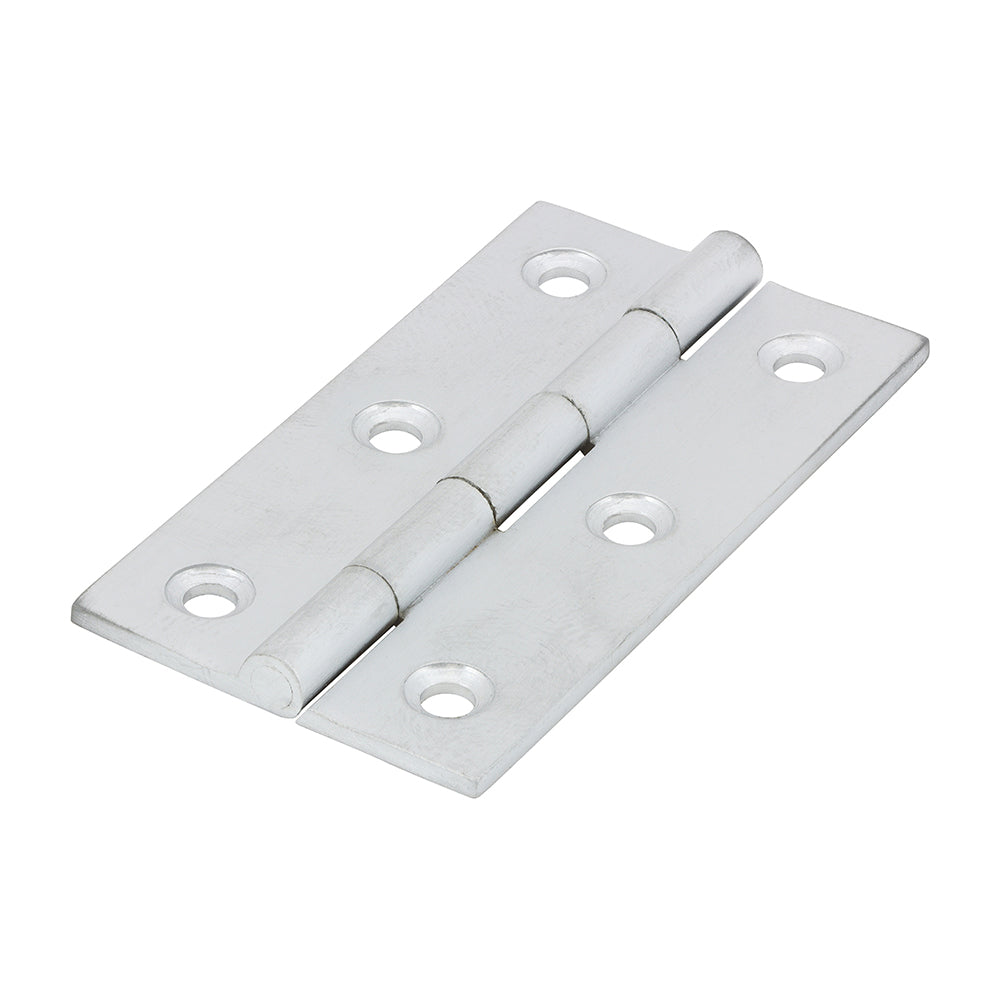 This is an image of Timco - Solid Drawn Hinge - Solid Brass - Satin Chrome 64 x 35 (1 Pairs Bag) 234682
