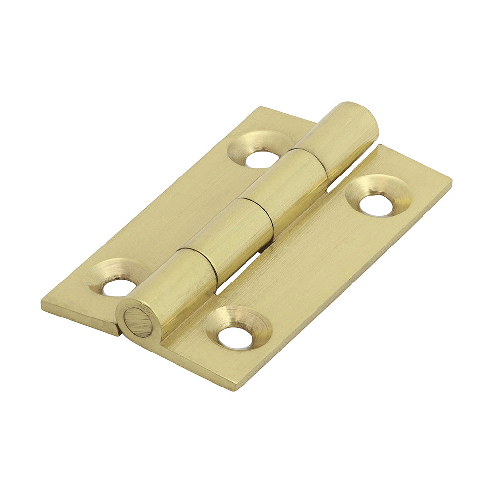This is an image of Timco - Solid Drawn Hinge - Solid Brass - Polished Brass 38 x 22 (1 Pairs Bag) 234789