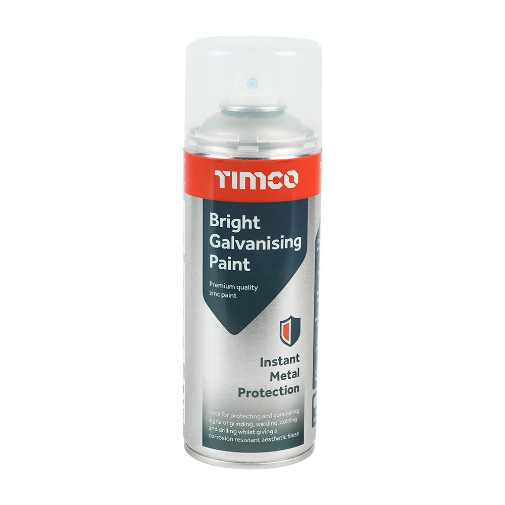 This is an image of Timco - Bright Galvanising Paint 380ml (1 Each Can) PCS237002