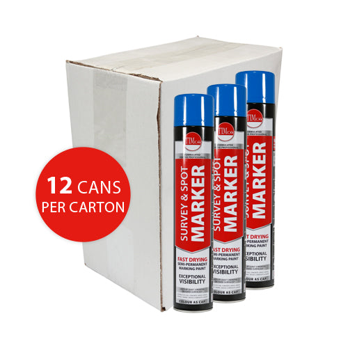 This is an image of Timco - Survey & Spot Marker - Blue 750ml (1 Each Can) PCS237798