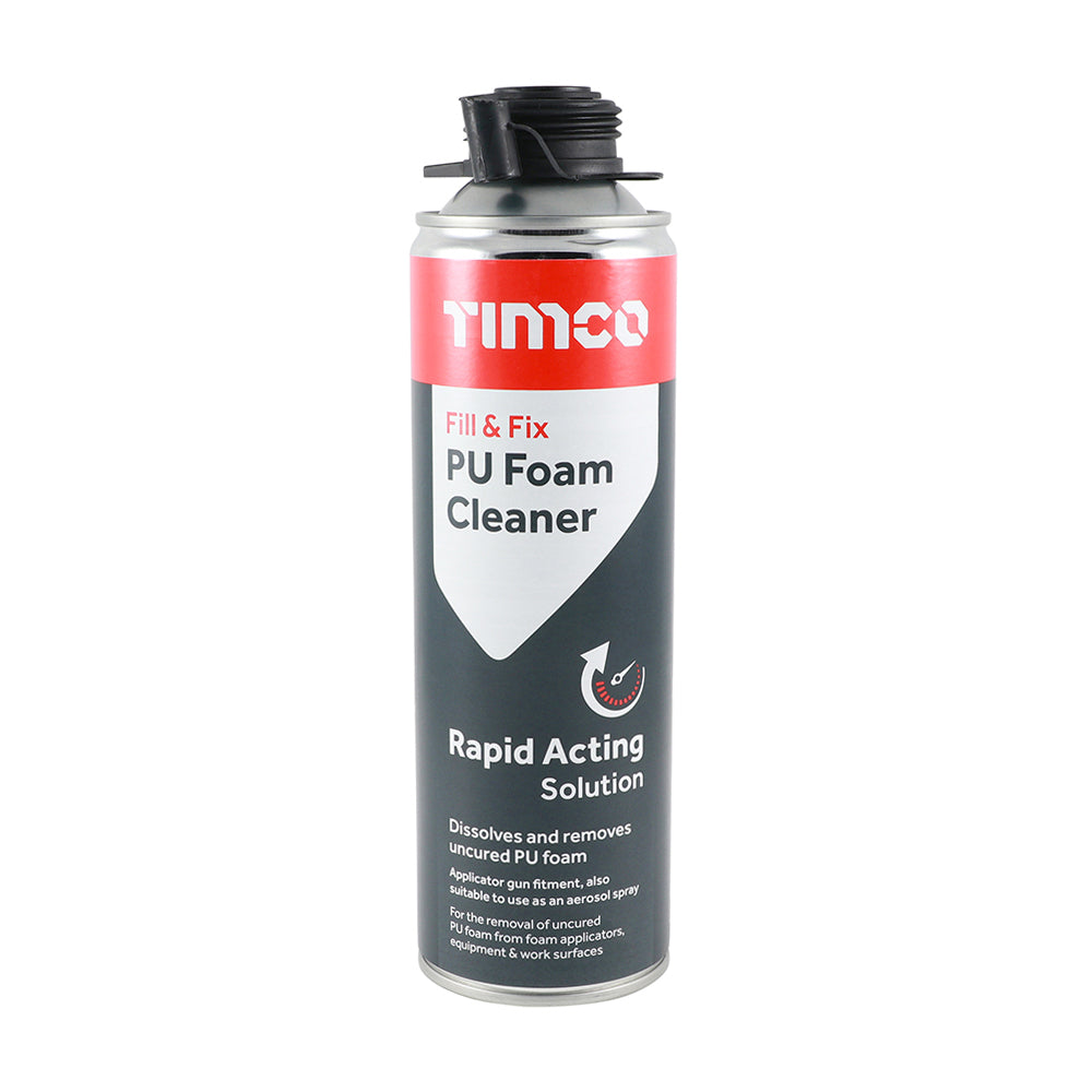This is an image of Timco - Fill & Fix PU Foam Cleaner 500ml (1 Each Can) PCS247893