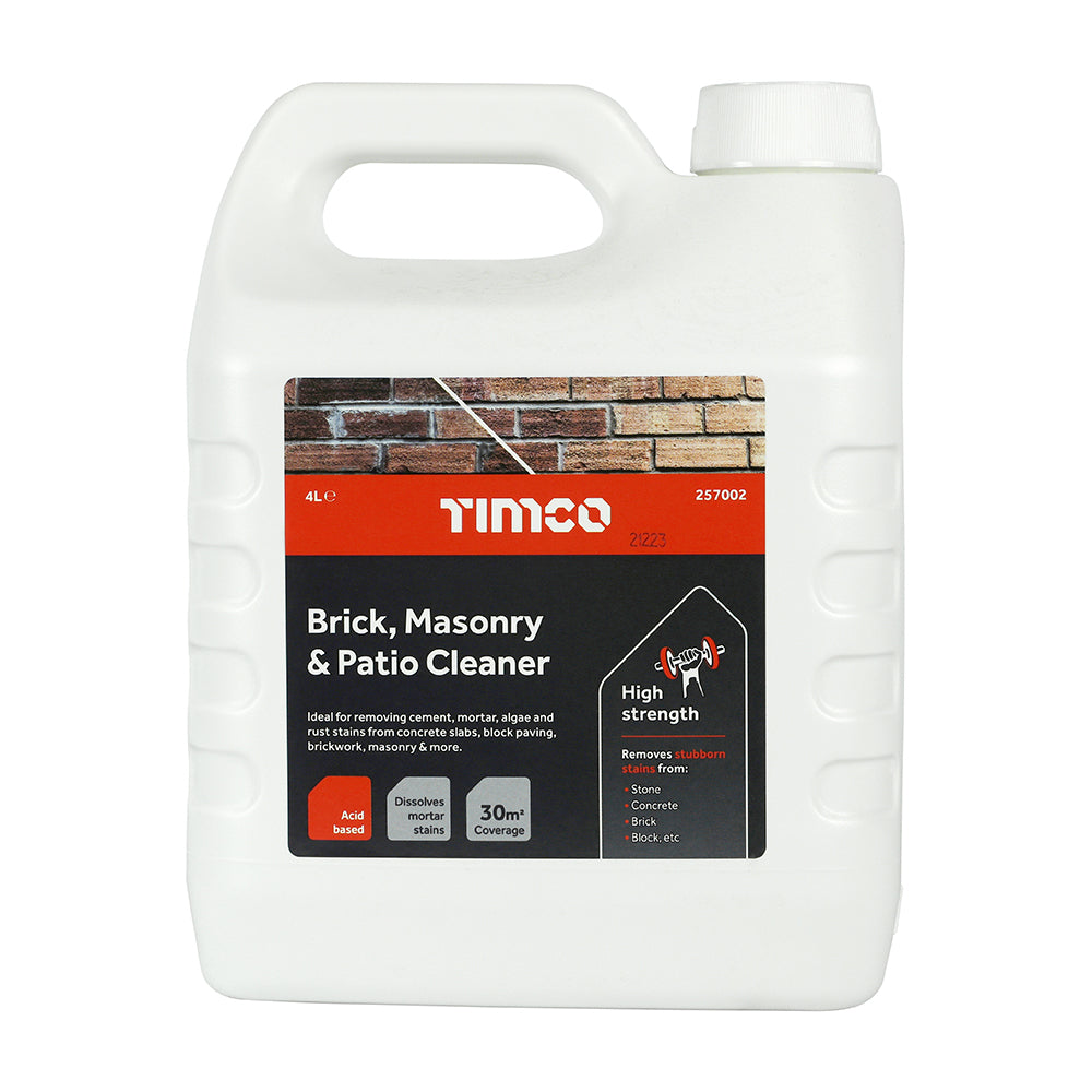 This is an image of Timco - Brick, Masonry & Patio Cleaner 4L PCS257002
