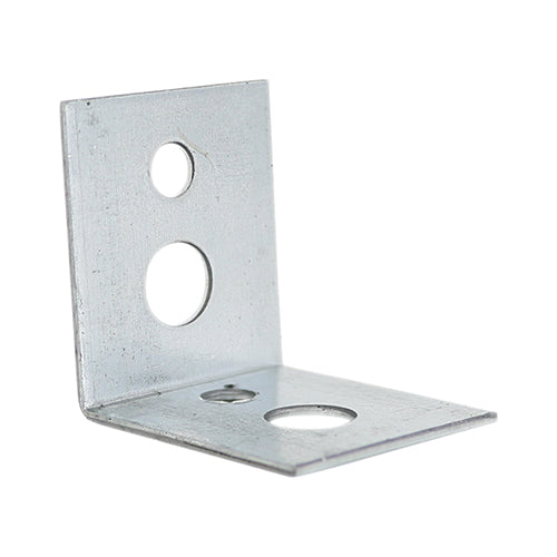 This is an image of Timco - Ceiling Angle Brackets - Galvanised 25 x 25 x 22 x 1mm - (100 PCS Box) 25ABC