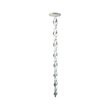 This is an image of Timco - Helical Flat Roof Fixing - Zinc 8.0 x 135mm (25 Pieces Bag) 269991