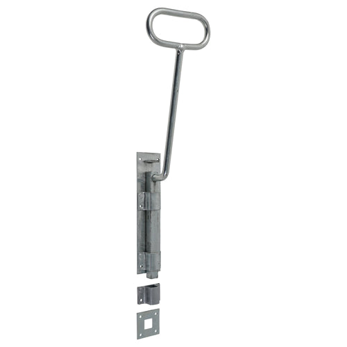 This is an image of Timco - Bow Handle Bolt - Hot Dipped Galvanised 18" (1 Each Plain Bag) 282114