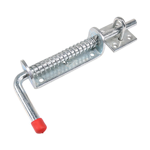 This is an image of Timco - Spring Loaded Animal Bolt - Hot Dipped Galvanised 5 5/8" (1 Each Plain Bag) 282454