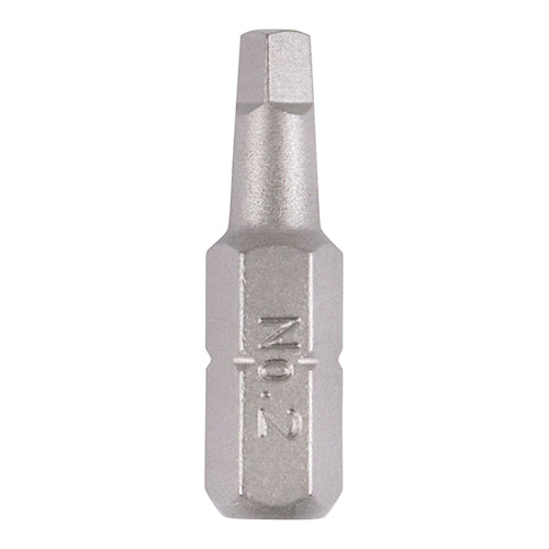 This is an image of Timco - S2 Driver Bits - SQ No.2 x 25 (10 Pieces Handy Bit Pack) 2SQ25PACK