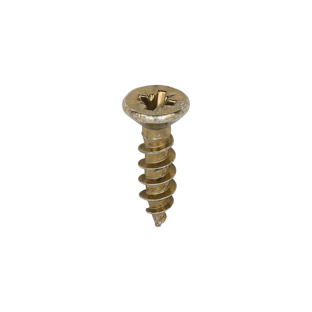 This is an image of Timco - Classic Multi-Purpose Hinge Screws - PZ - Countersunk - Yellow 3.0 x 12mm - (200 PCS Box) 30012CLAH