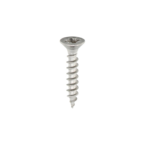 This is an image of Timco - Classic Multi-Purpose Screws - PZ - Double Countersunk - A2 Stainless Steel 3.0 x 12mm - (200 PCS Box) 30012CLASS