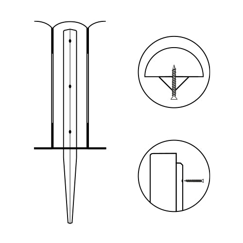 This is an image of Timco - Border Roll Pin 450 x 23 x 23 323450