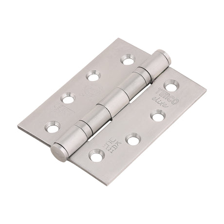 This is an image of Timco - Grade 13 Fire Door Hinges - Satin Stainless Steel 101 x 76 x 3 (1.5 Pairs Box) 334519
