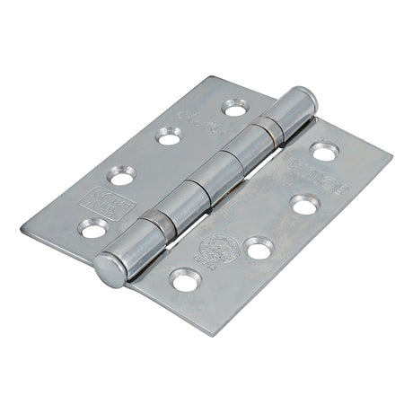 This is an image of Timco - Grade 11 Fire Door Hinges - Polished Chrome 101 x 76 x 2.6 (1 Pairs Box) 334988