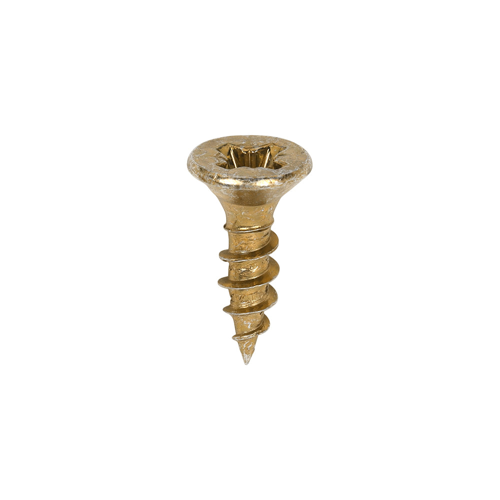 This is an image of Timco - Classic Multi-Purpose Screws - PZ - Double Countersunk - Yellow 3.5 x 12mm - (200 PCS Box) 35012CLAF