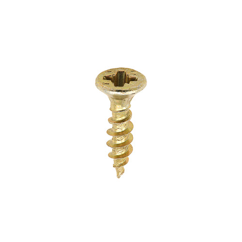 This is an image of Timco - C2 Strong-Fix Screws - PZ - Double Countersunk - Sharp Point - Yellow 3.5 x 16mm - (200 PCS Box) 35016C2