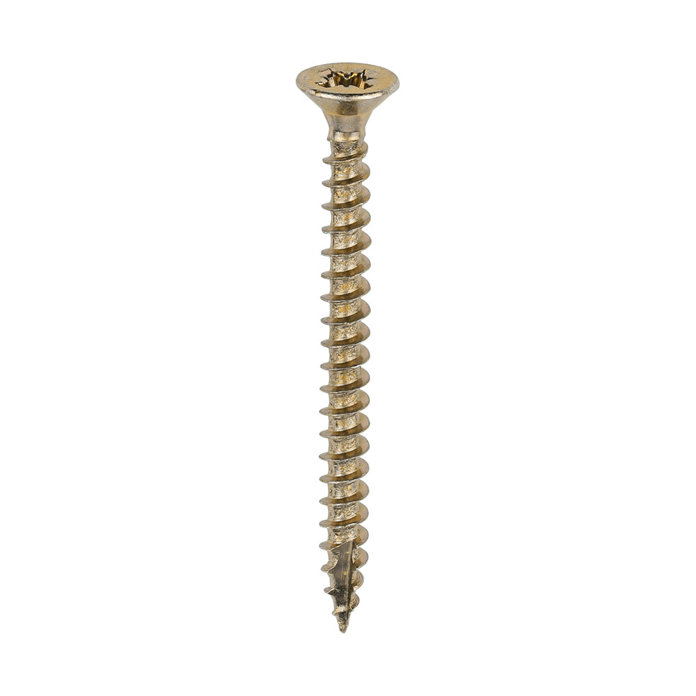 This is an image of Timco - Classic Multi-Purpose Screws - PZ - Double Countersunk - Yellow 3.5 x 40mm - (200 PCS Box) 35040CLAF