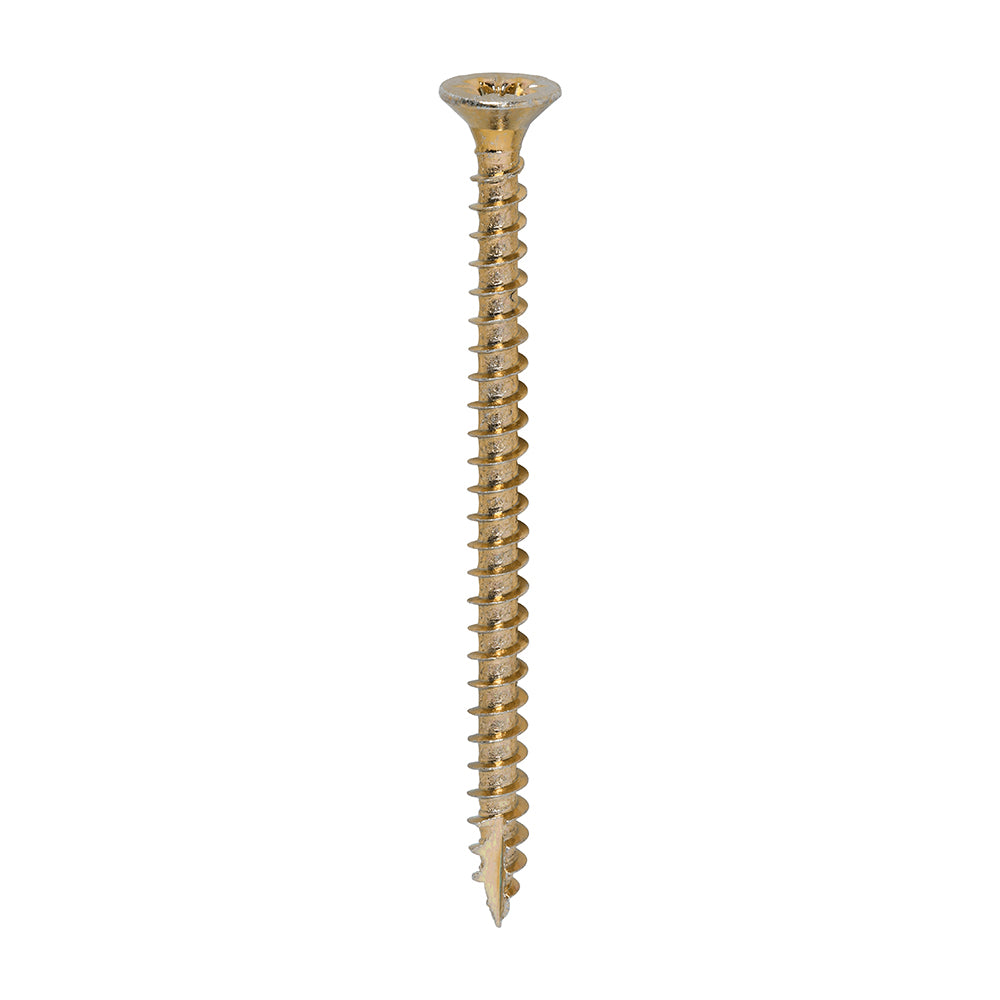 This is an image of Timco - Classic Multi-Purpose Screws - PZ - Double Countersunk - Yellow 3.5 x 50mm - (200 PCS Box) 35050CLAF