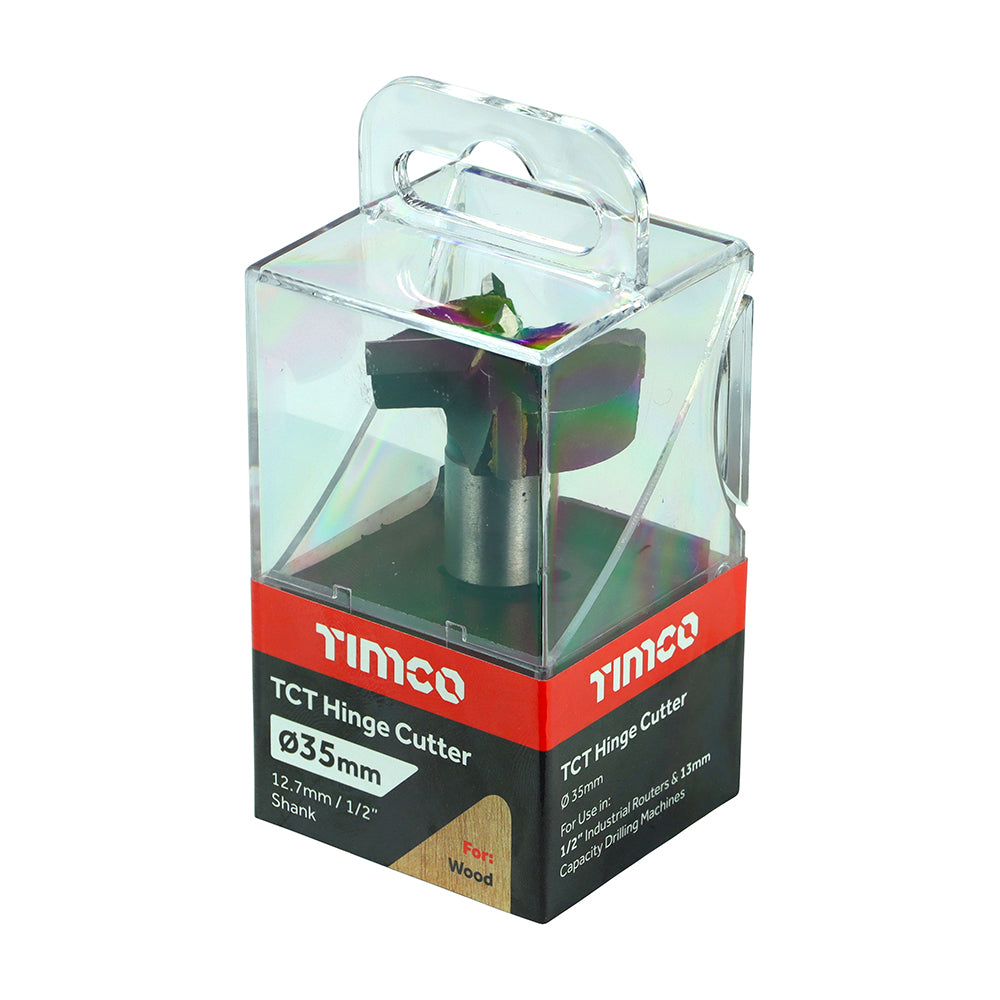 This is an image of Timco - TCT Hinge Cutter 35mm (1 Each Case) 35HC