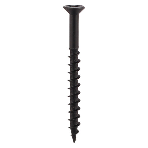 This is an image of Timco - Furniture Carcass Screws - PZ - Black 4.0 x 33mm - (500 PCS Box) 40033CARC