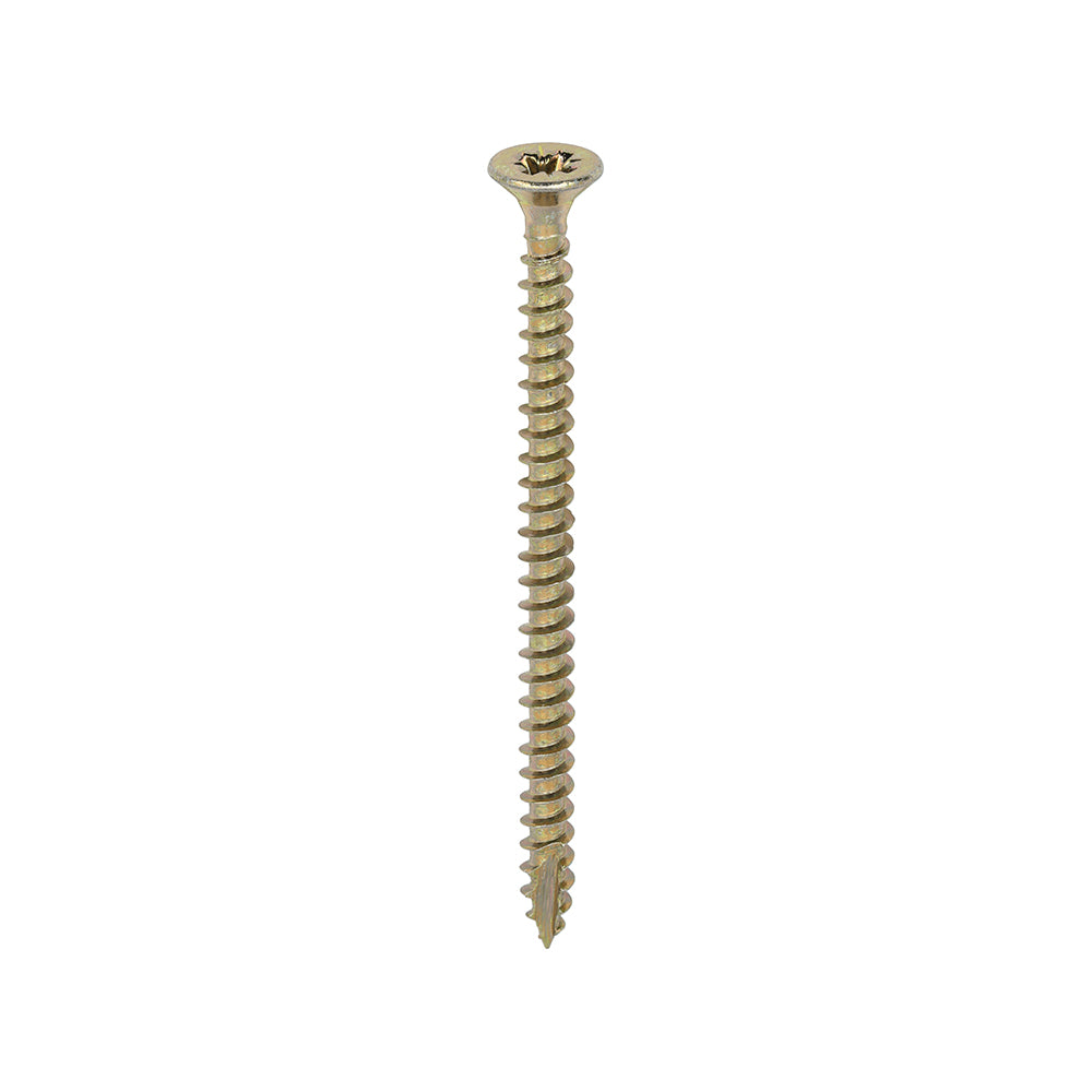 This is an image of Timco - Classic Multi-Purpose Screws - PZ - Double Countersunk - Yellow 4.0 x 60mm - (200 PCS Box) 40060CLAF