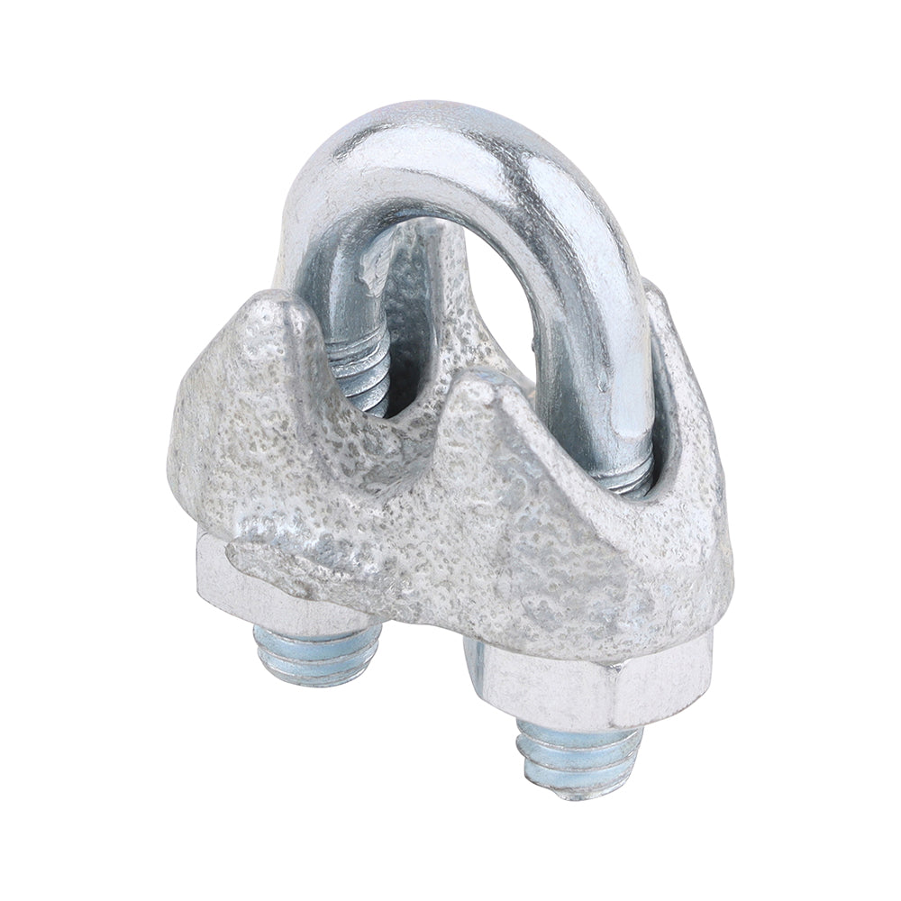 This is an image of Timco - Wire Rope Grips - Zinc 3mm (20 Pieces Bag) 427819