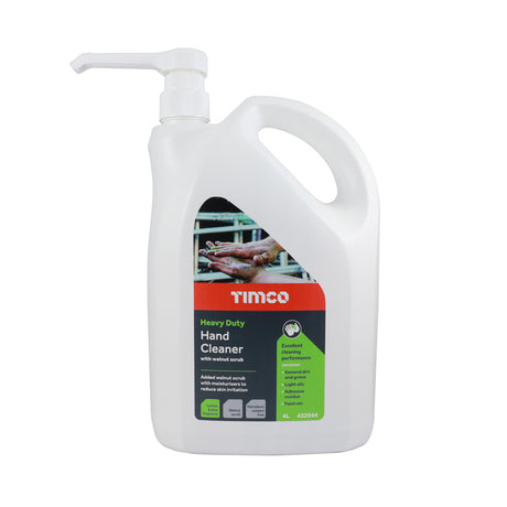 This is an image of Timco - Heavy Duty Hand Cleaner with Pump 4L (1 Each Pump Bottle) 432044