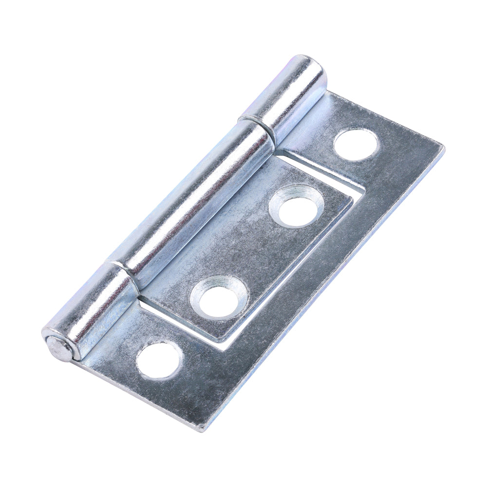 This is an image of Timco - Flush Hinge (105) - Zinc 50 x 38.5 (1 Pairs Plain Bag) 434056