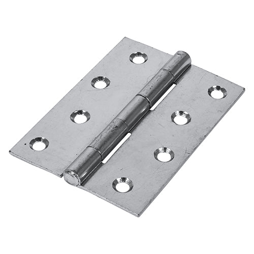 This is an image of Timco - Plain Butt Hinge - Fixed Pin (1838) - Zinc 100 x 70 (1 Pairs TIMbag) 434158P