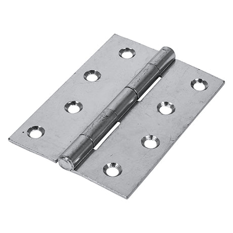This is an image of Timco - Plain Butt Hinge - Fixed Pin (1838) - Zinc 100 x 70 (1 Pairs TIMbag) 434158P