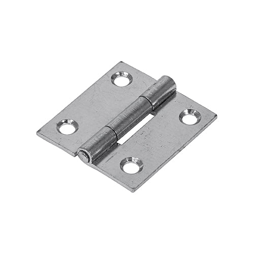 This is an image of Timco - Plain Butt Hinge - Fixed Pin (1838) - Zinc 38 x 34 (1 Pairs TIMpac) 434225P