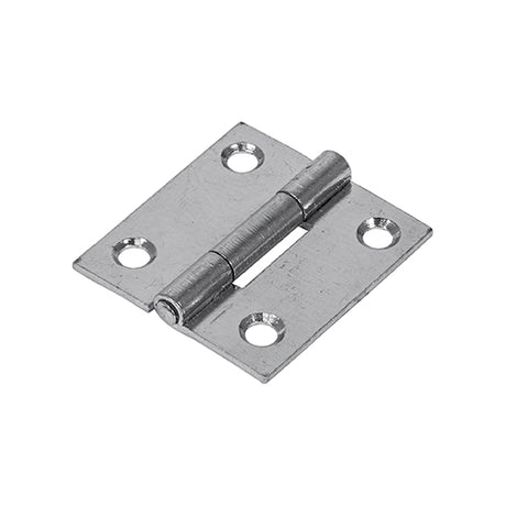 This is an image of Timco - Plain Butt Hinge - Fixed Pin (1838) - Zinc 38 x 34 (1 Pairs Plain Bag) 434225