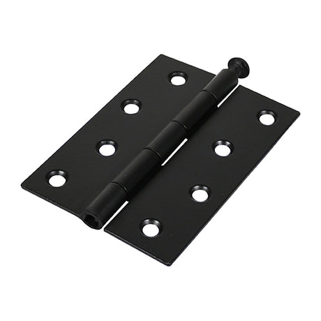 This is an image of Timco - Plain Butt Hinge - Loose Pin (1840) - Black 100 x 71 (1 Pairs Plain Bag) 434319