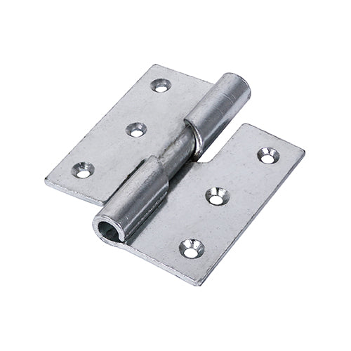 This is an image of Timco - Rising Butt Hinge (466) - Right Hand - Zinc 75 x 72 (1 Pairs TIMbag) 434349P