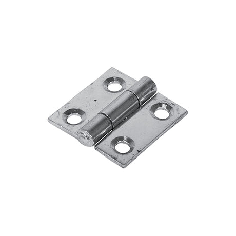 This is an image of Timco - Plain Butt Hinge - Fixed Pin (1838) - Zinc 25 x 25 (1 Pairs Plain Bag) 434364