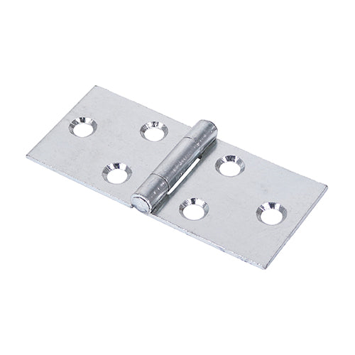 This is an image of Timco - Backflap Hinge - Uncranked Knuckle (404) - Zinc 38 x 87 (1 Pairs Plain Bag) 434715