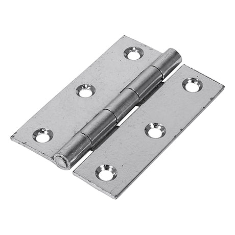 This is an image of Timco - Plain Butt Hinge - Fixed Pin (1838) - Zinc 63 x 44 (1 Pairs Plain Bag) 434789