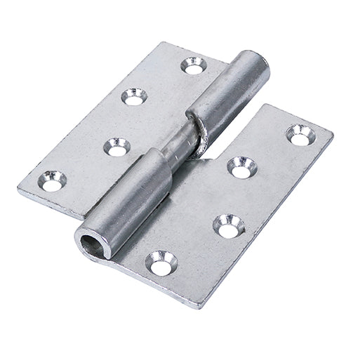 This is an image of Timco - Rising Butt Hinge (466) - Right Hand - Zinc 100 x 86 (1 Pairs Plain Bag) 434792