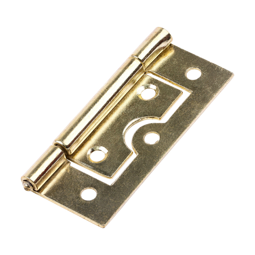 This is an image of Timco - Flush Hinge (105) - Electro Brass 63 x 37 (1 Pairs TIMpac) 434946P