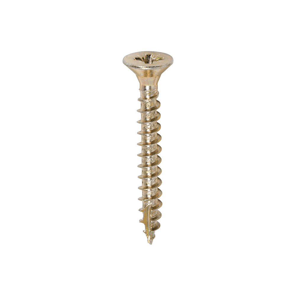 This is an image of Timco - Classic Multi-Purpose Screws - PZ - Double Countersunk - Yellow 4.5 x 35mm - (200 PCS Box) 45035CLAF
