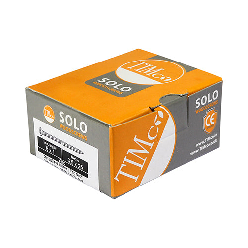 This is an image of Timco - Solo Chipboard & Woodscrews - PZ - Double Countersunk - Zinc 4.5 x 35mm - (200 PCS Box) 45035SOLOZ