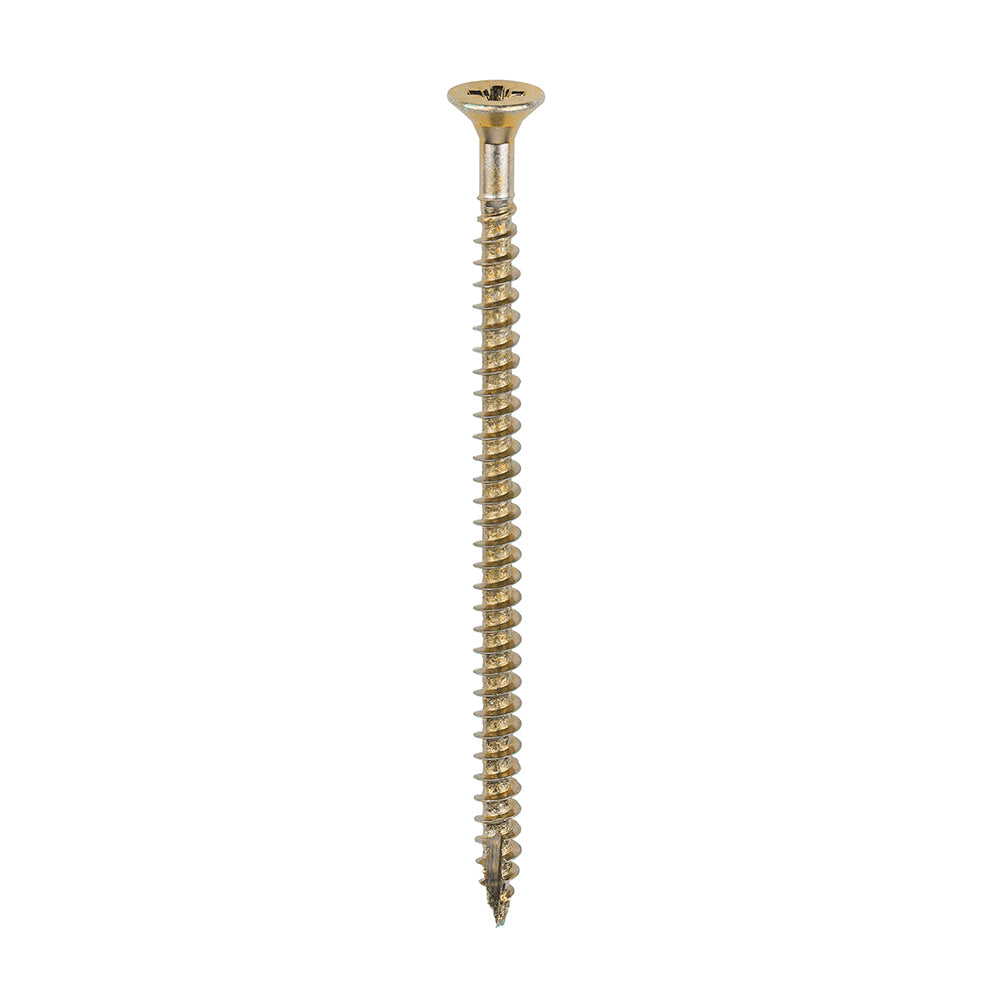 This is an image of Timco - Classic Multi-Purpose Screws - PZ - Double Countersunk - Yellow 4.5 x 80mm - (200 PCS Box) 45080CLAF