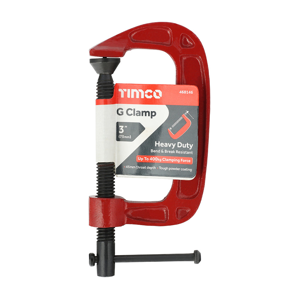 This is an image of Timco - G Clamp 3" (1 Each Unit) 468146