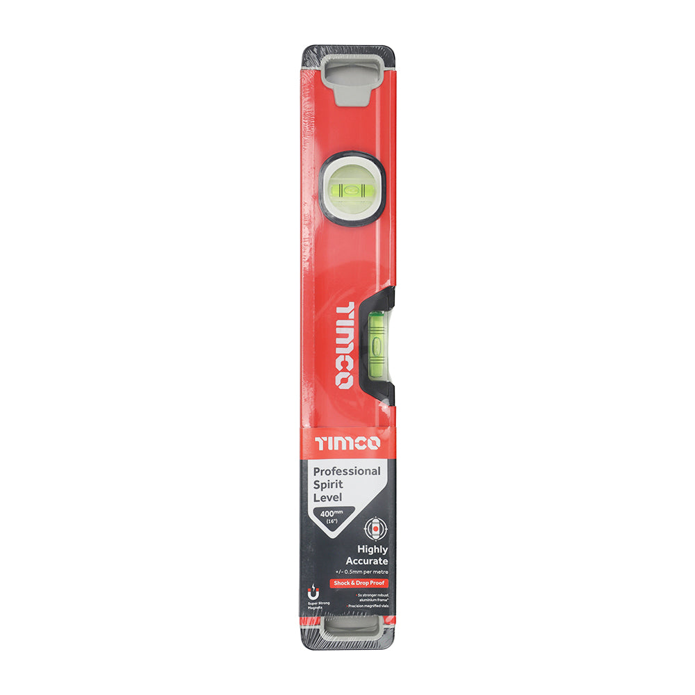 This is an image of Timco - Professional Spirit Level - Box Beam 400mm (1 Each Unit) 468159