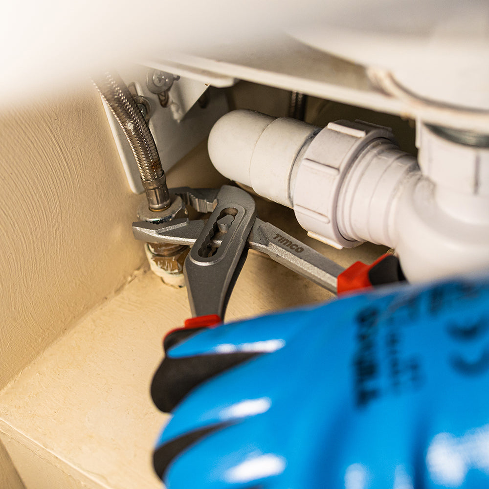 This is an image of Timco - Water Pump Pliers 10" (1 Each Backing Card) 468171