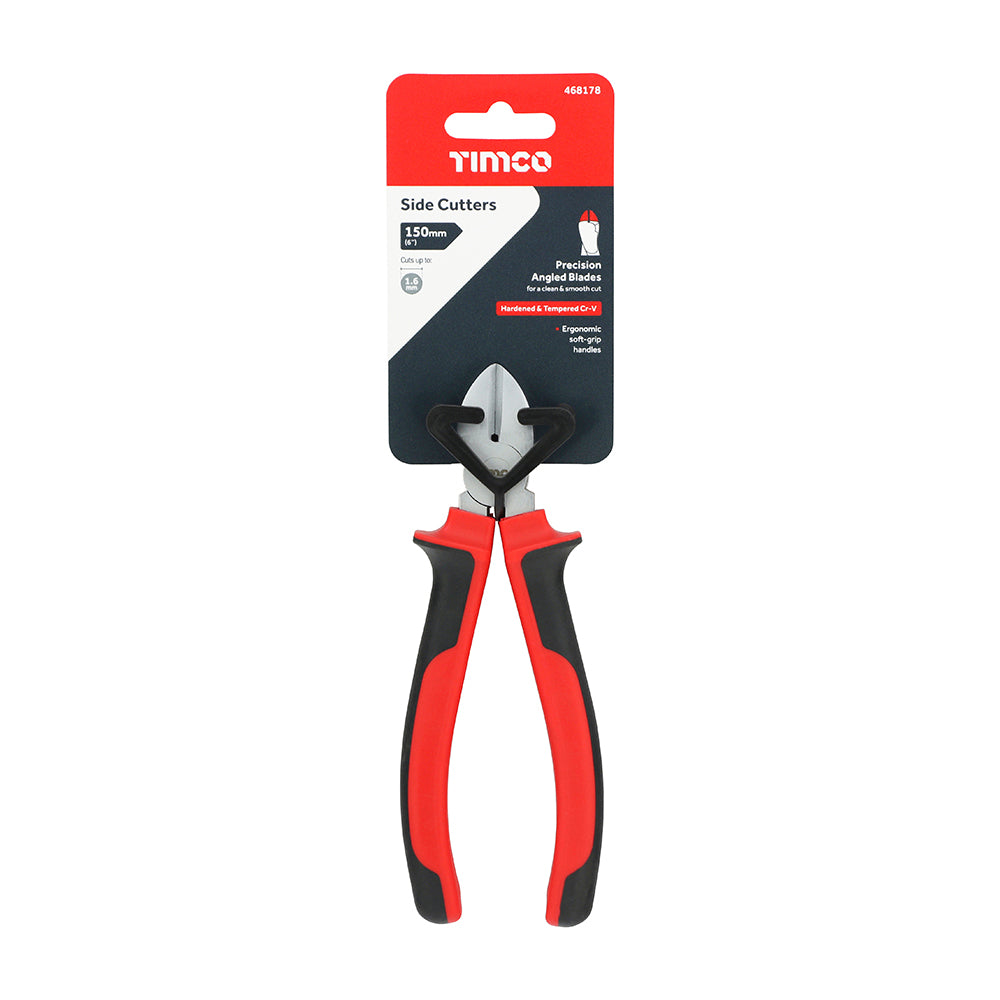 This is an image of Timco - Side Cutters 6" (1 Each Backing Card) 468178
