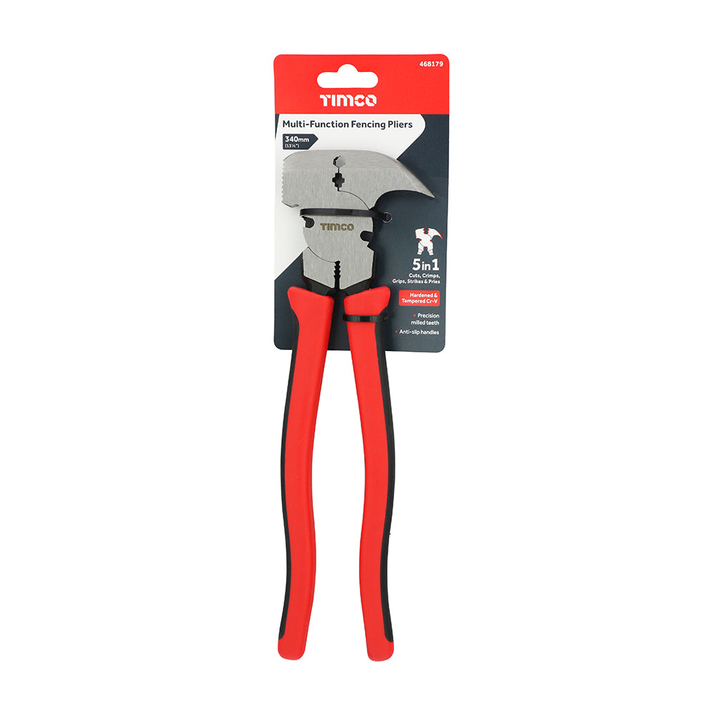 This is an image of Timco - Multi-functional Fencing Pliers 13 1/2" (1 Each Backing Card) 468179